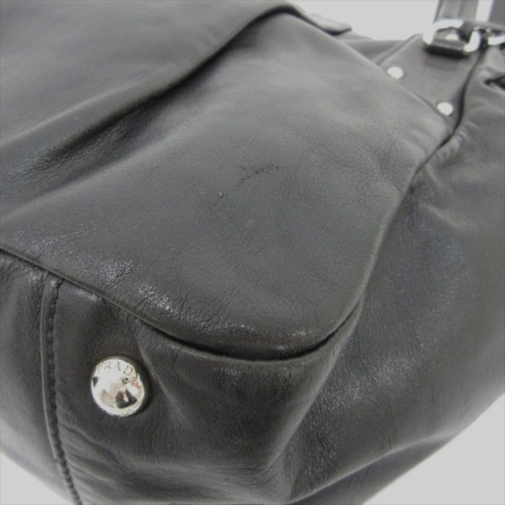 Prada Black Leather Tote Bag - Picture 5 of 10